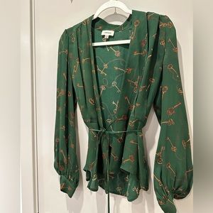 L’agence wrap blouse